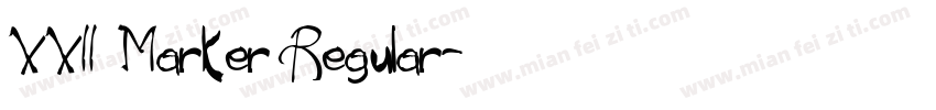 XXII Marker Regular字体转换